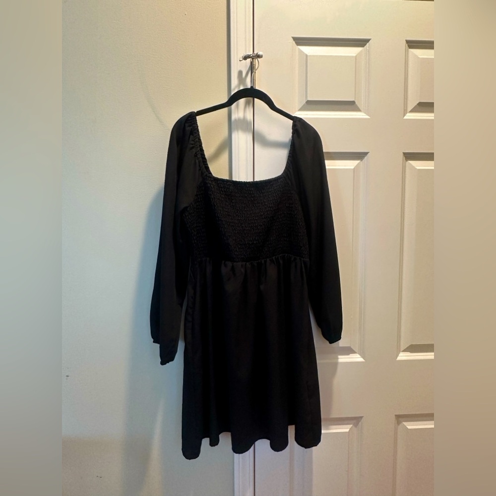 Old Navy fit & flare polka dot mini dress